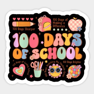 100 Days Of School Happy 100Th Day Of School Teacher Sticker